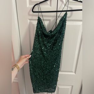 Windsor Emerald Green Sequin Dress